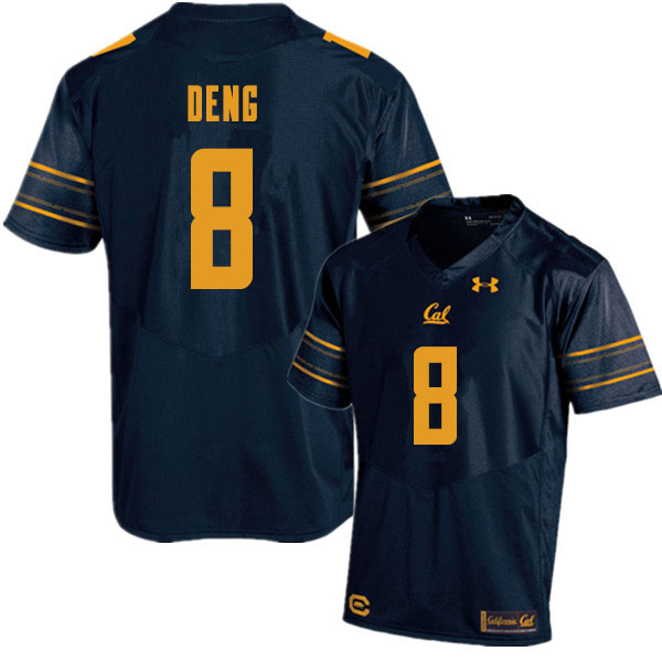 Men #8 Kuony Deng Cal Bears College Football Jerseys Sale-Navy